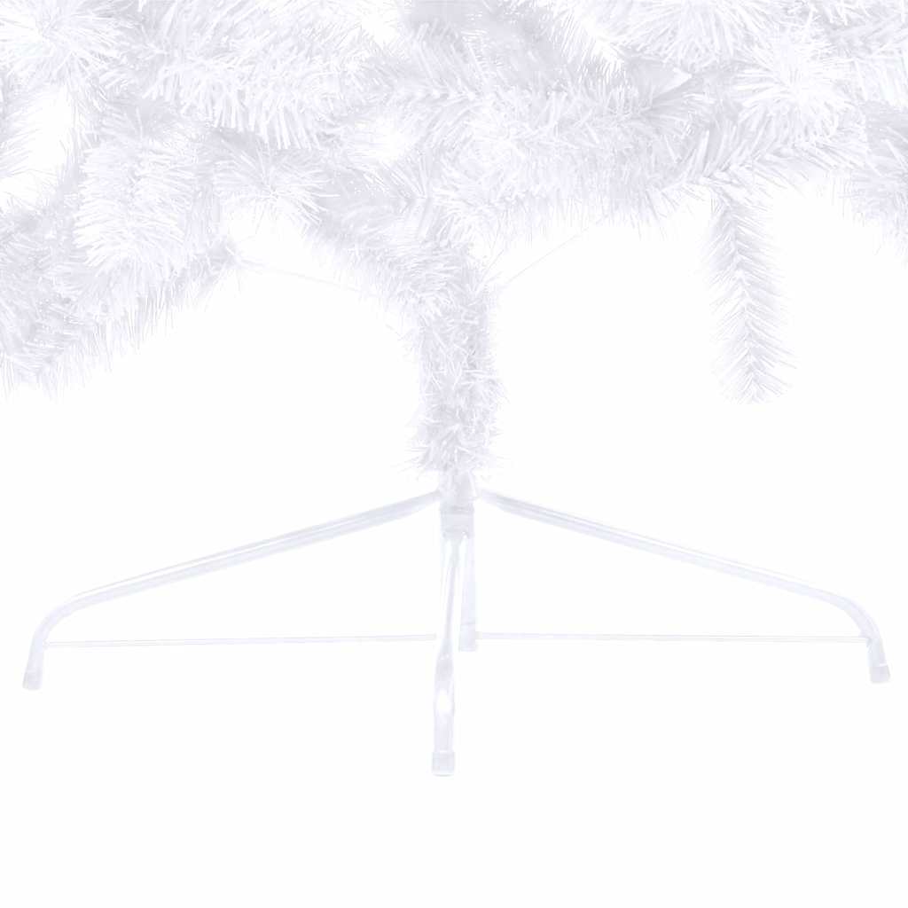 Kunstkerstboom met verlichting en kerstballen half 240 cm wit is nu te koop bij PeponiXL, paradijselijk wonen!