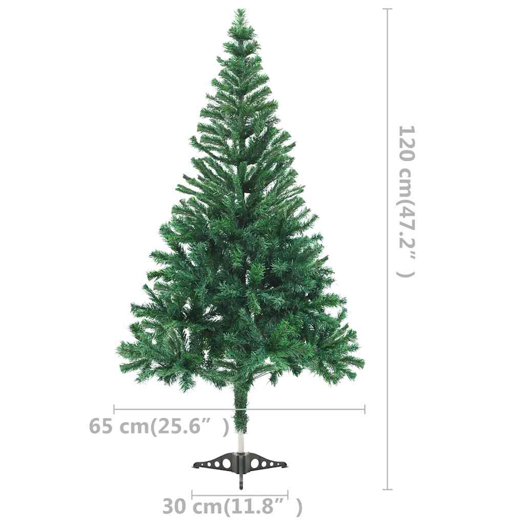 Kunstkerstboom met verlichting en kerstballen 230 takken 120 cm is nu te koop bij PeponiXL, paradijselijk wonen!