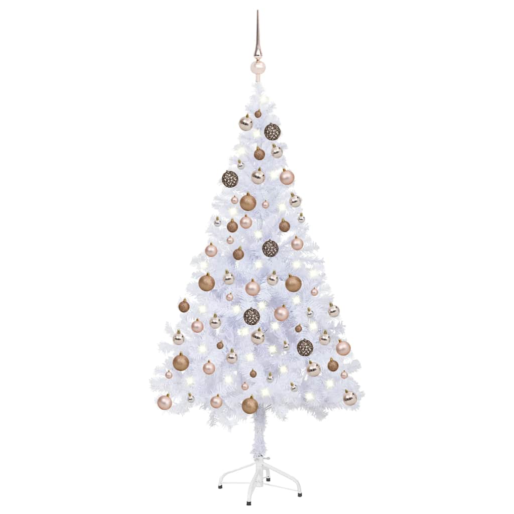 Kunstkerstboom met verlichting en kerstballen 230 takken 120 cm is nu te koop bij PeponiXL, paradijselijk wonen!