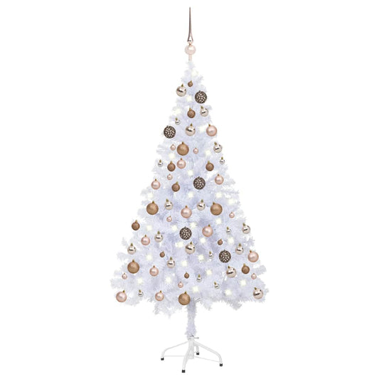 Kunstkerstboom met verlichting en kerstballen 230 takken 120 cm is nu te koop bij PeponiXL, paradijselijk wonen!