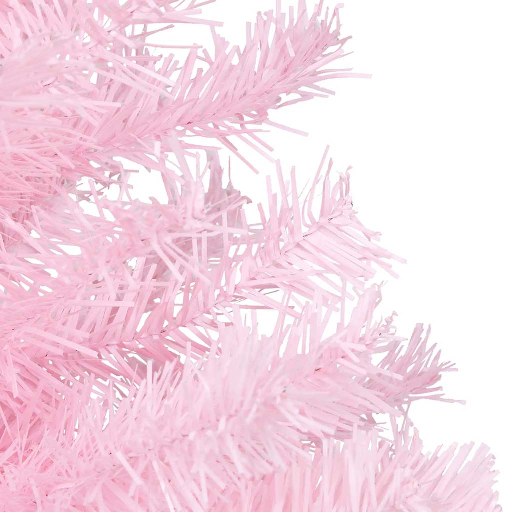 Kunstkerstboom met verlichting en kerstballen 120 cm PVC roze is nu te koop bij PeponiXL, paradijselijk wonen!