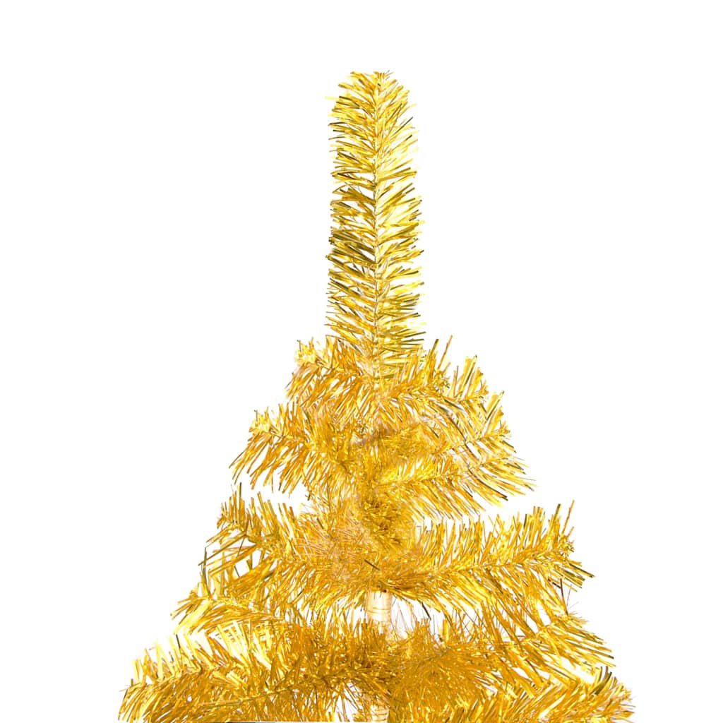 Kunstkerstboom met verlichting en kerstballen 180 cm PET goud is nu te koop bij PeponiXL, paradijselijk wonen!