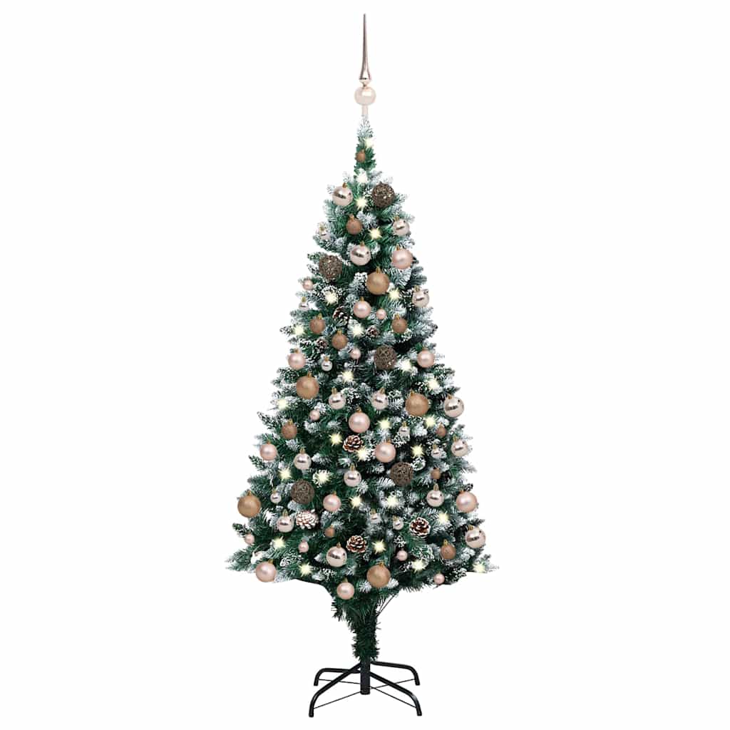Kunstkerstboom met LED en kerstballen en dennenappels 180 cm is nu te koop bij PeponiXL, paradijselijk wonen!