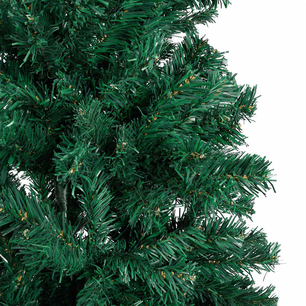 Kunstkerstboom met verlichting en kerstballen 150 cm PVC groen is nu te koop bij PeponiXL, paradijselijk wonen!