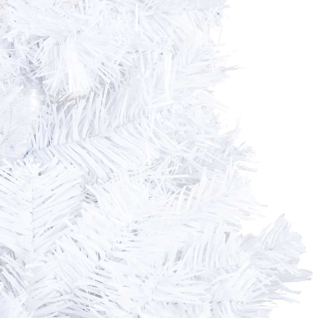 Kunstkerstboom met verlichting en kerstballen 150 cm PVC wit is nu te koop bij PeponiXL, paradijselijk wonen!