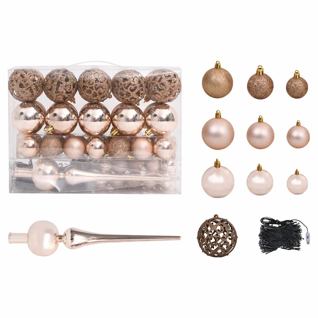 Kunstkerstboom met verlichting en kerstballen 90 cm groen is nu te koop bij PeponiXL, paradijselijk wonen!