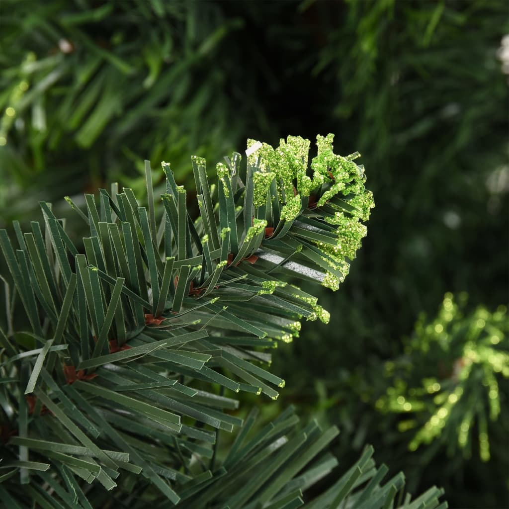 Kunstkerstboom met verlichting en dennenappels 210 cm groen is nu te koop bij PeponiXL, paradijselijk wonen!