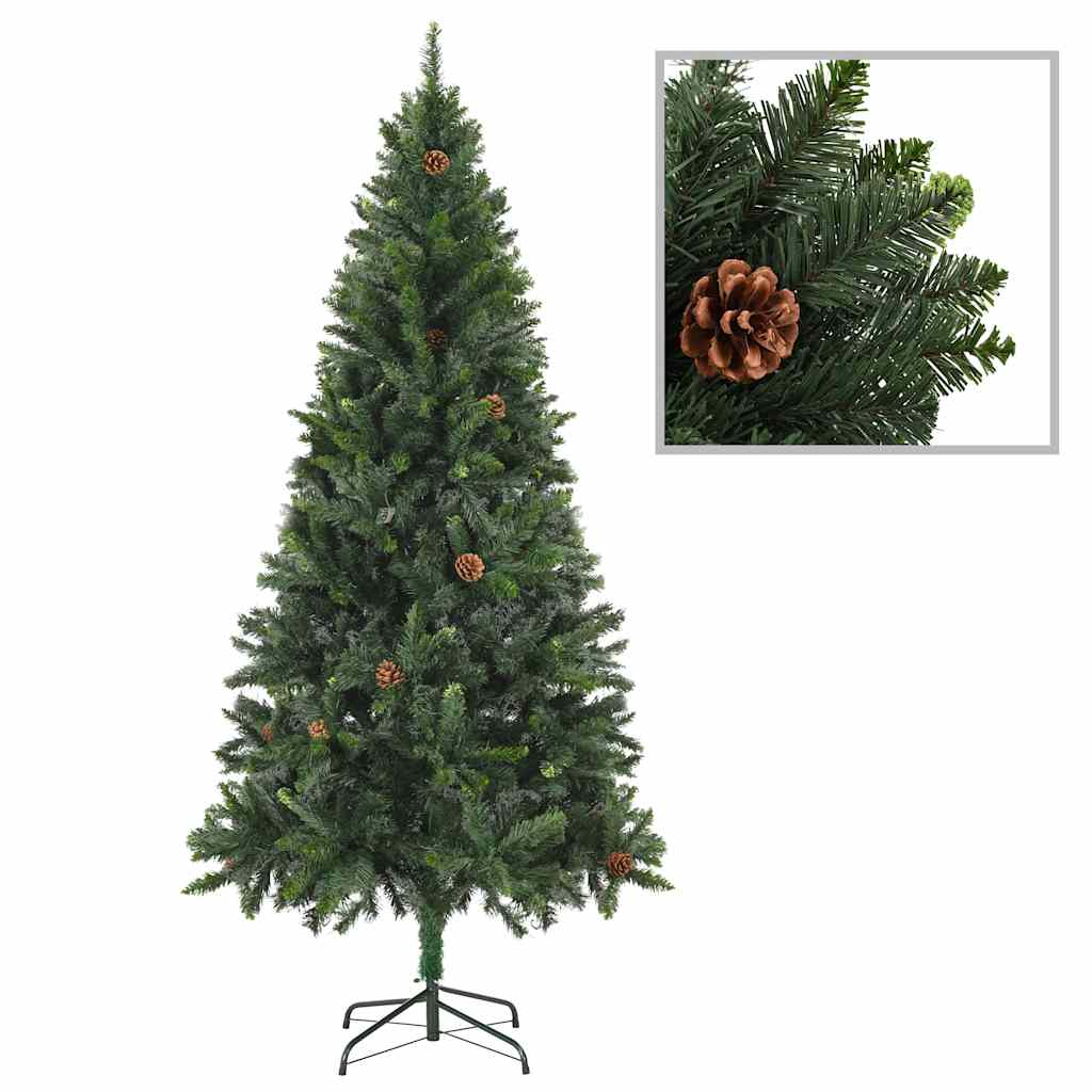 Kunstkerstboom met verlichting en kerstballen 180 cm groen is nu te koop bij PeponiXL, paradijselijk wonen!
