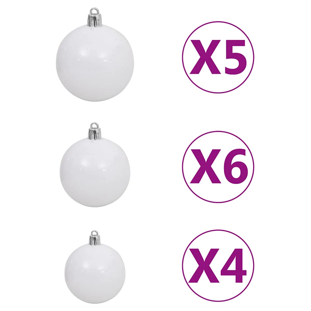 Kunstkerstboom met verlichting kerstballen dennenappels 180 cm is nu te koop bij PeponiXL, paradijselijk wonen!