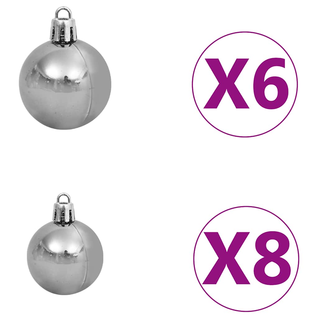 Kunstkerstboom met verlichting kerstballen dennenappels 180 cm is nu te koop bij PeponiXL, paradijselijk wonen!