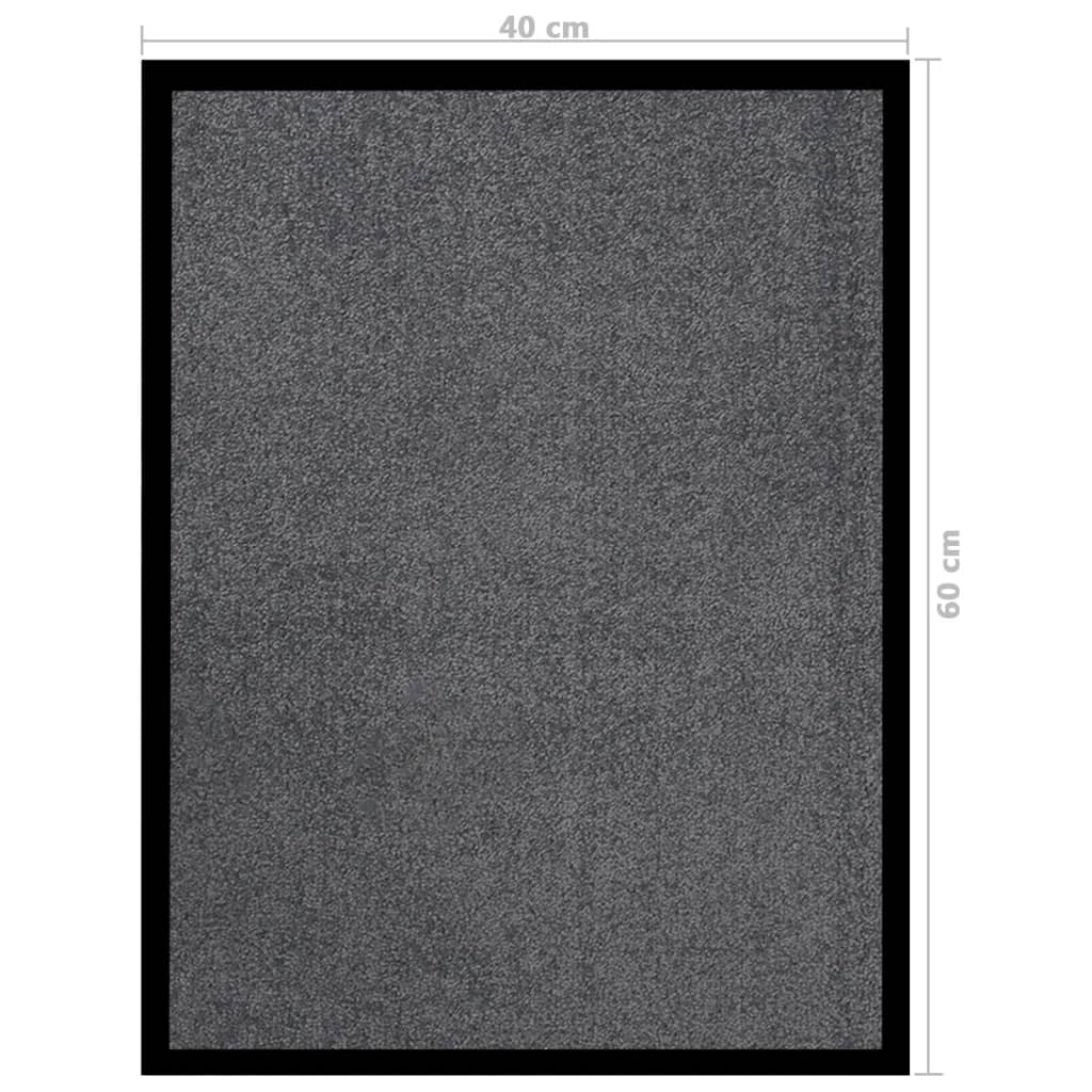 Deurmat 40x60 cm antracietkleurig is nu te koop bij PeponiXL, paradijselijk wonen!