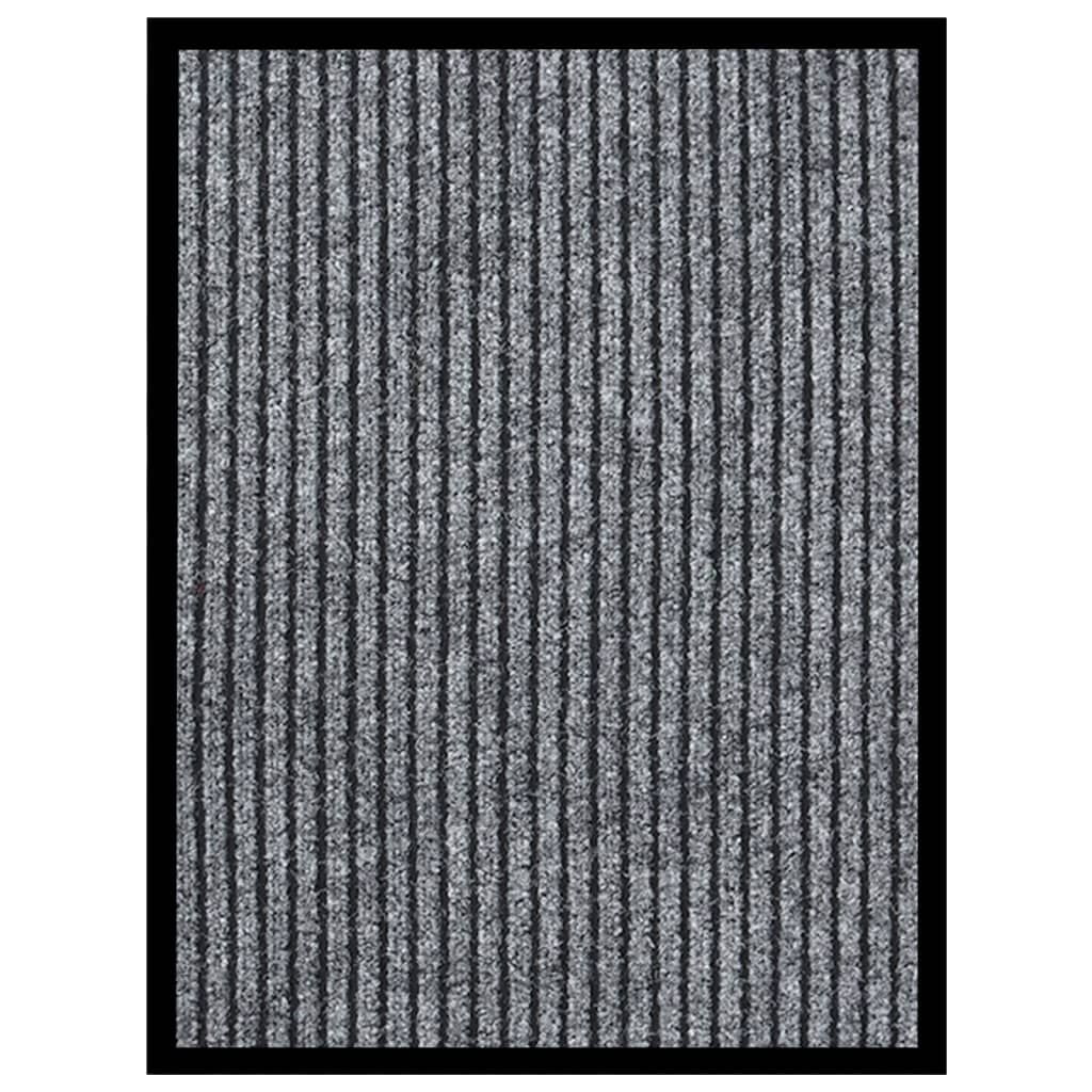 Deurmat 40x60 cm gestreept grijs is nu te koop bij PeponiXL, paradijselijk wonen!