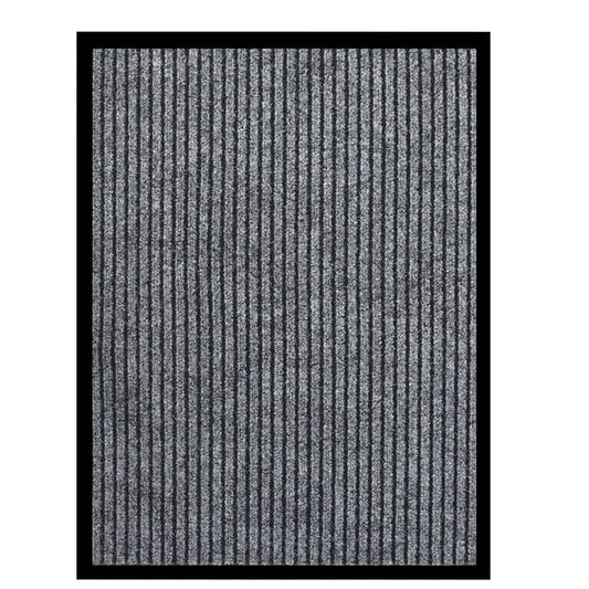 Deurmat 60x80 cm gestreept grijs is nu te koop bij PeponiXL, paradijselijk wonen!