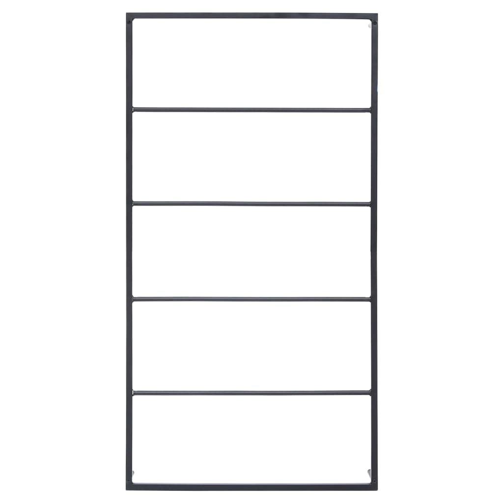 Handdoekenrek 60x10x116 cm staal zwart is nu te koop bij PeponiXL, paradijselijk wonen!