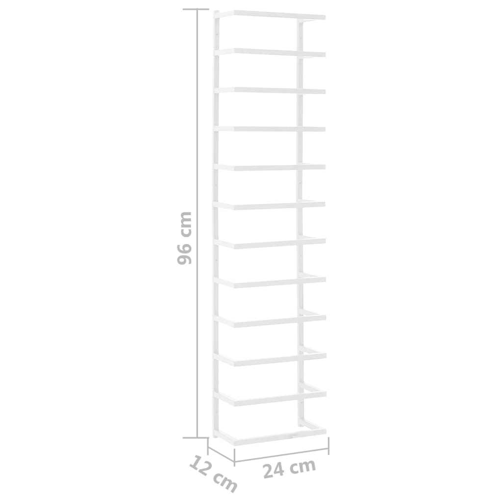 Handdoekenrek 24x12x96 cm staal wit is nu te koop bij PeponiXL, paradijselijk wonen!