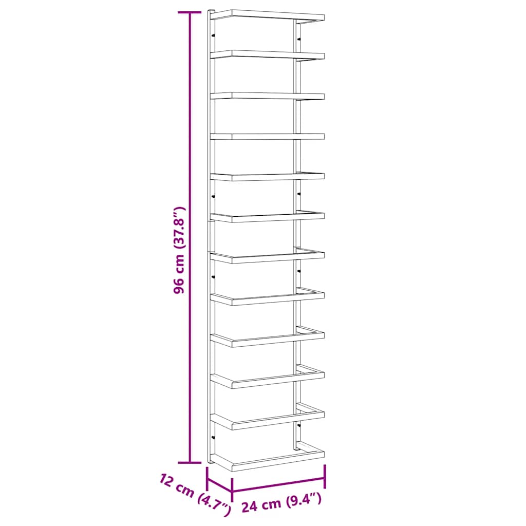 Handdoekenrek 24x12x96 cm staal wit is nu te koop bij PeponiXL, paradijselijk wonen!