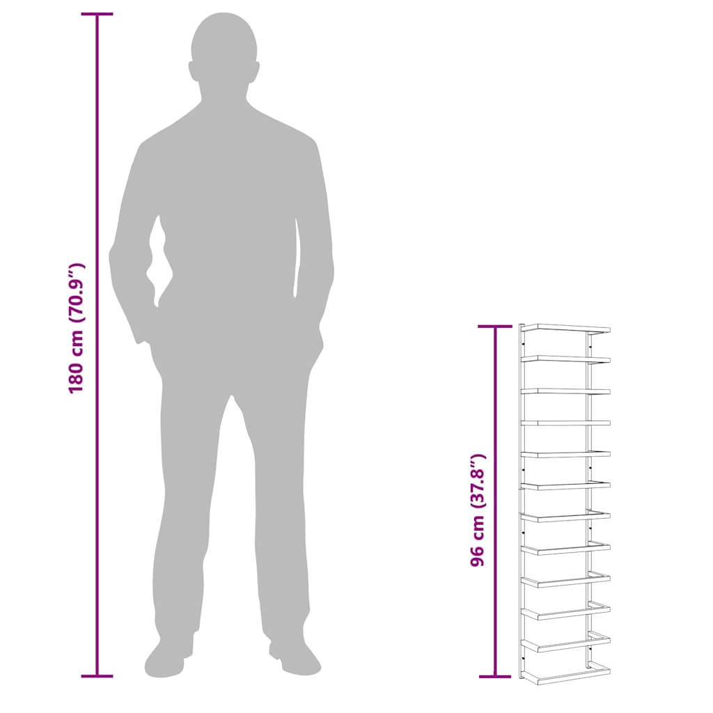 Handdoekenrek 24x12x96 cm staal wit is nu te koop bij PeponiXL, paradijselijk wonen!