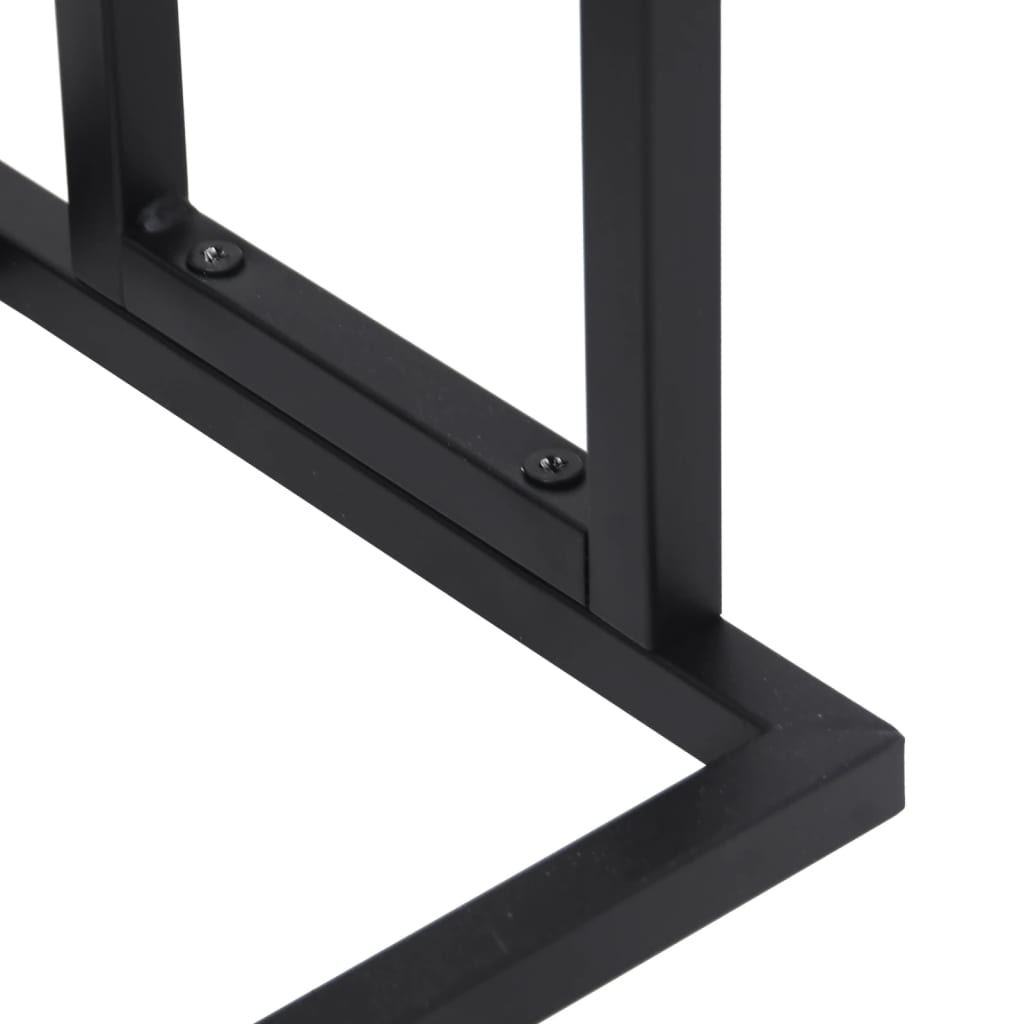 Handdoekenrek vrijstaand 48x24x78,5 cm ijzer zwart is nu te koop bij PeponiXL, paradijselijk wonen!