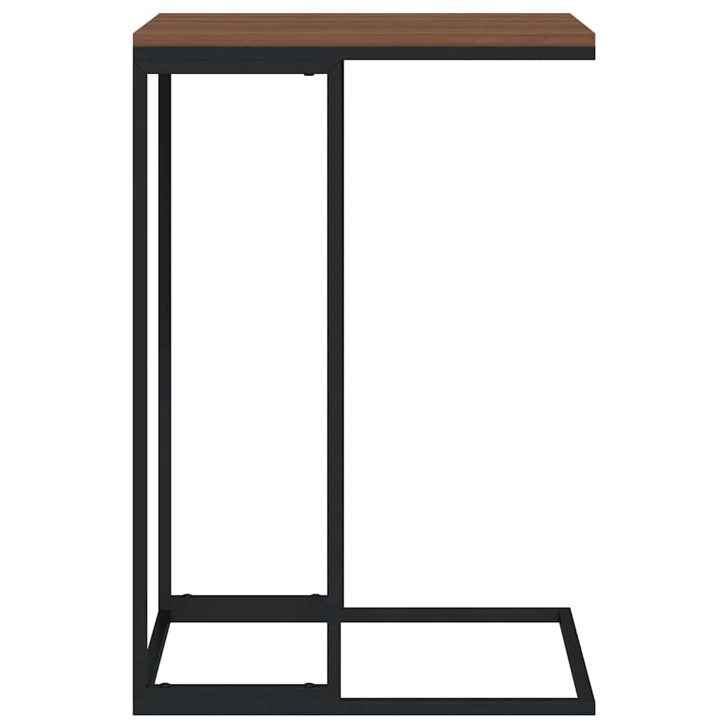 Bijzettafel 40x30x59 cm bewerkt hout zwart is nu te koop bij PeponiXL, paradijselijk wonen!