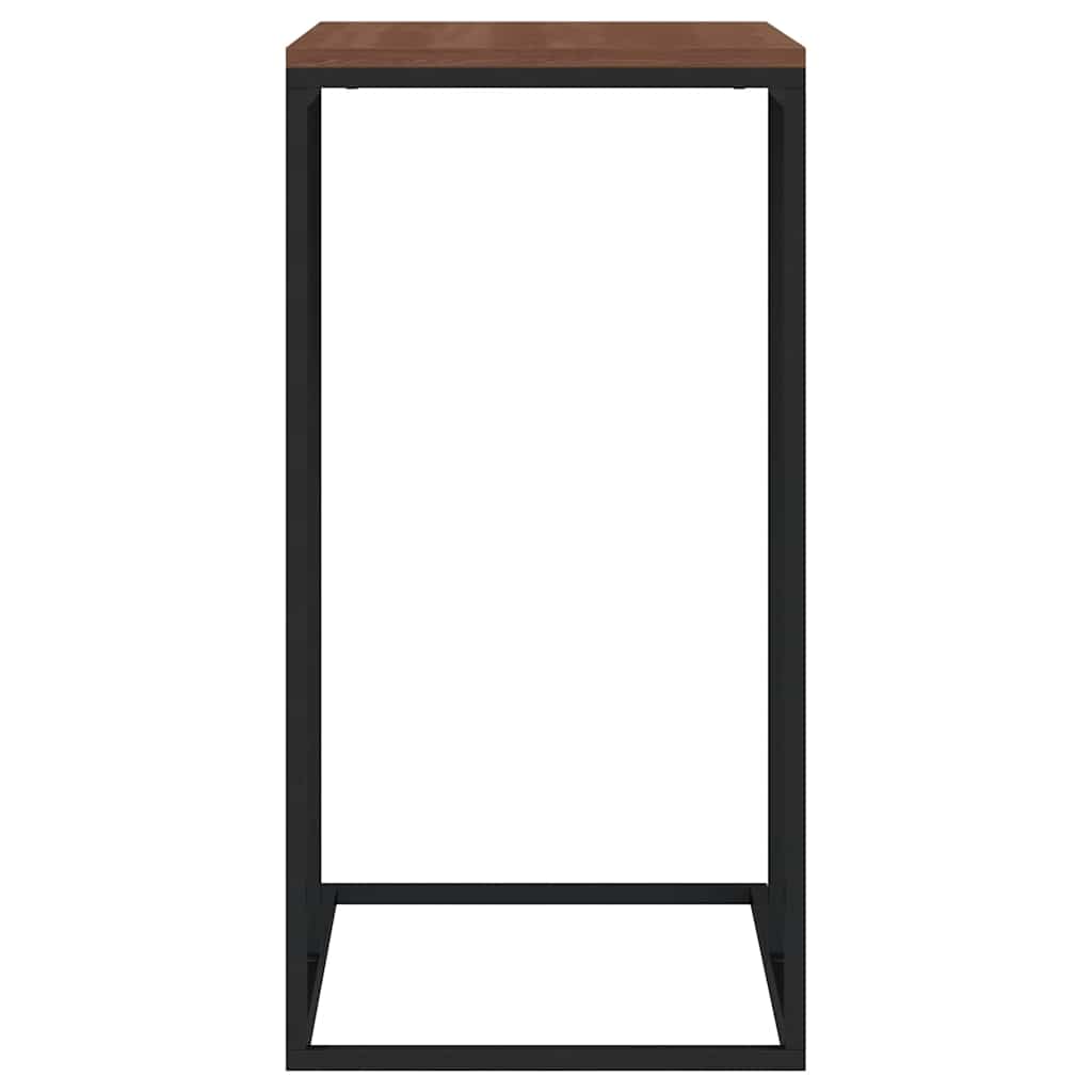 Bijzettafel 40x30x59 cm bewerkt hout zwart is nu te koop bij PeponiXL, paradijselijk wonen!