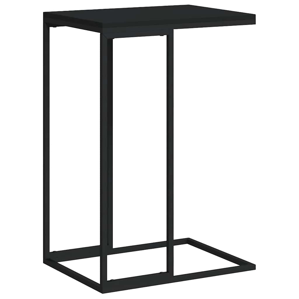 Bijzettafel 40x30x59 cm bewerkt hout zwart is nu te koop bij PeponiXL, paradijselijk wonen!