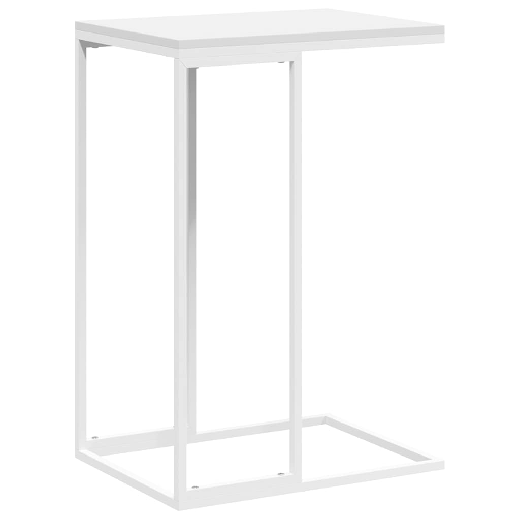 Bijzettafel 40x30x59 cm bewerkt hout wit is nu te koop bij PeponiXL, paradijselijk wonen!