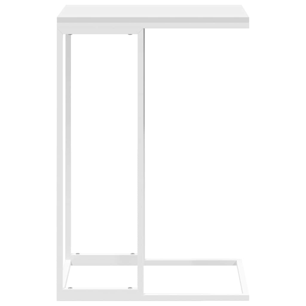 Bijzettafel 40x30x59 cm bewerkt hout wit is nu te koop bij PeponiXL, paradijselijk wonen!