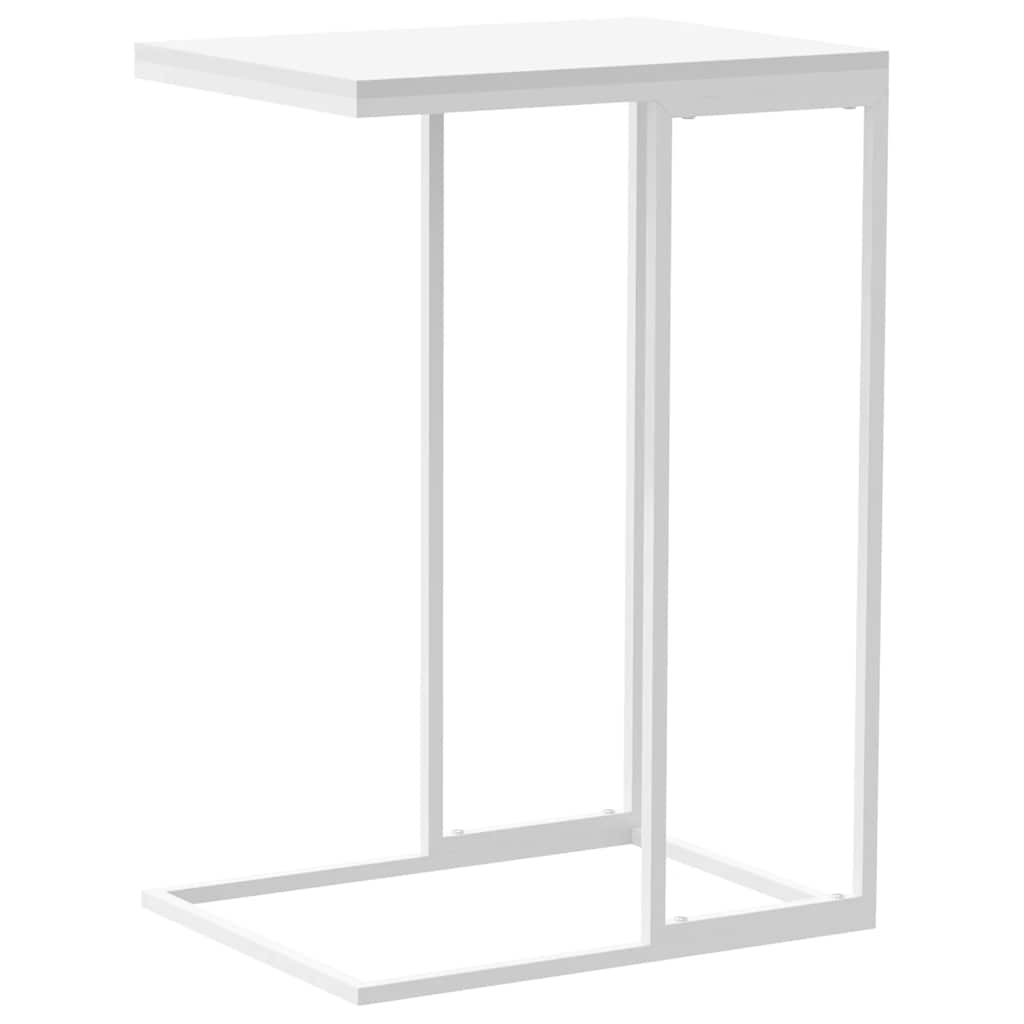 Bijzettafel 40x30x59 cm bewerkt hout wit is nu te koop bij PeponiXL, paradijselijk wonen!