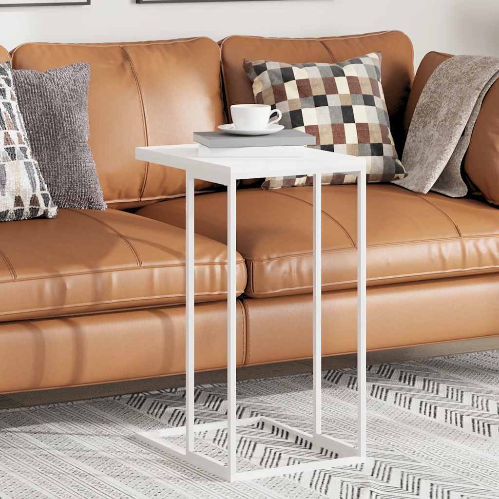 Bijzettafel 40x30x59 cm bewerkt hout wit is nu te koop bij PeponiXL, paradijselijk wonen!