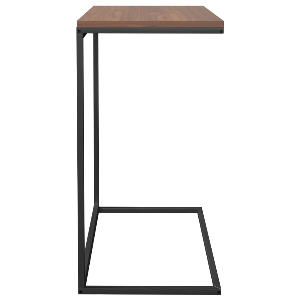 Bijzettafel 55x35x66 cm bewerkt hout zwart is nu te koop bij PeponiXL, paradijselijk wonen!