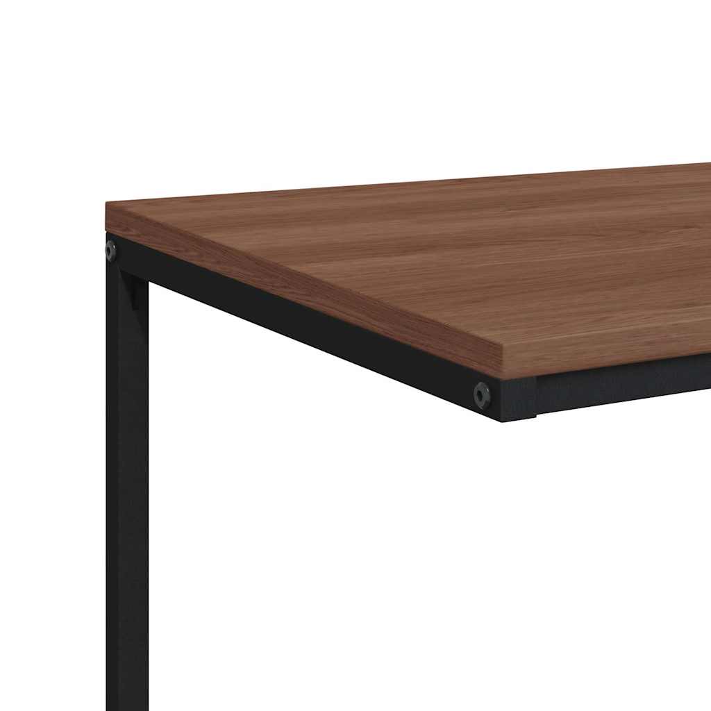 Bijzettafel 55x35x66 cm bewerkt hout zwart is nu te koop bij PeponiXL, paradijselijk wonen!