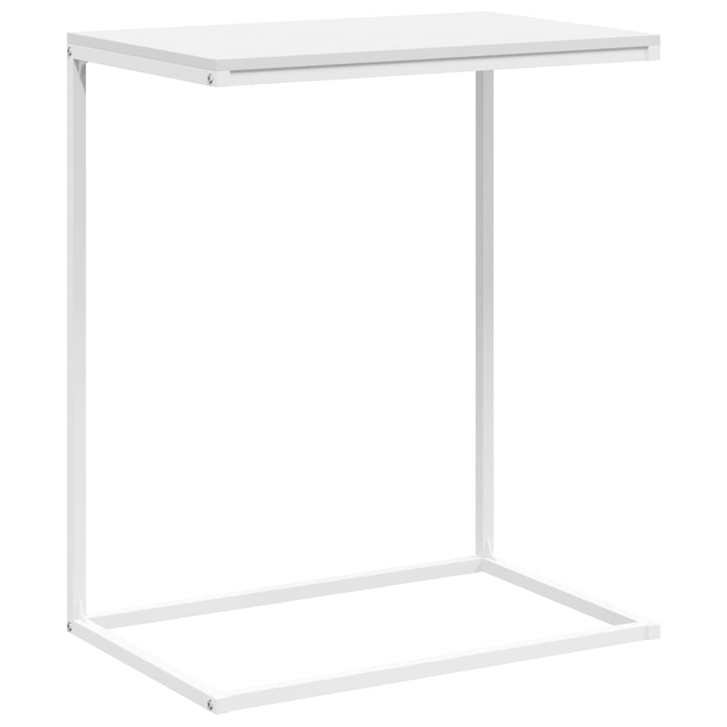 Bijzettafel 55x35x66 cm bewerkt hout wit is nu te koop bij PeponiXL, paradijselijk wonen!