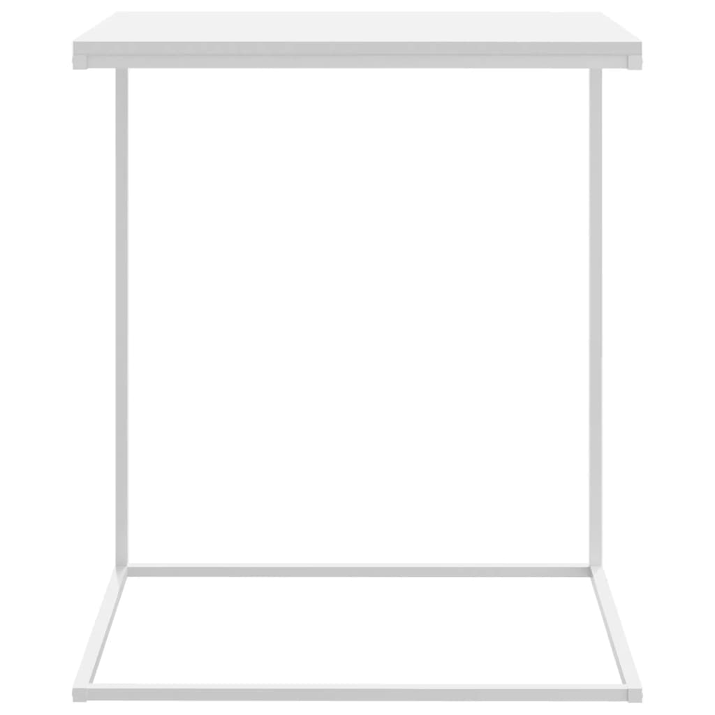 Bijzettafel 55x35x66 cm bewerkt hout wit is nu te koop bij PeponiXL, paradijselijk wonen!