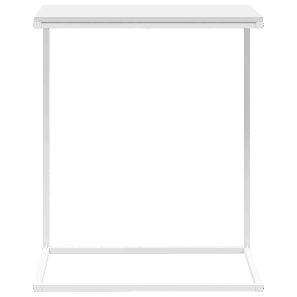 Bijzettafel 55x35x66 cm bewerkt hout wit is nu te koop bij PeponiXL, paradijselijk wonen!