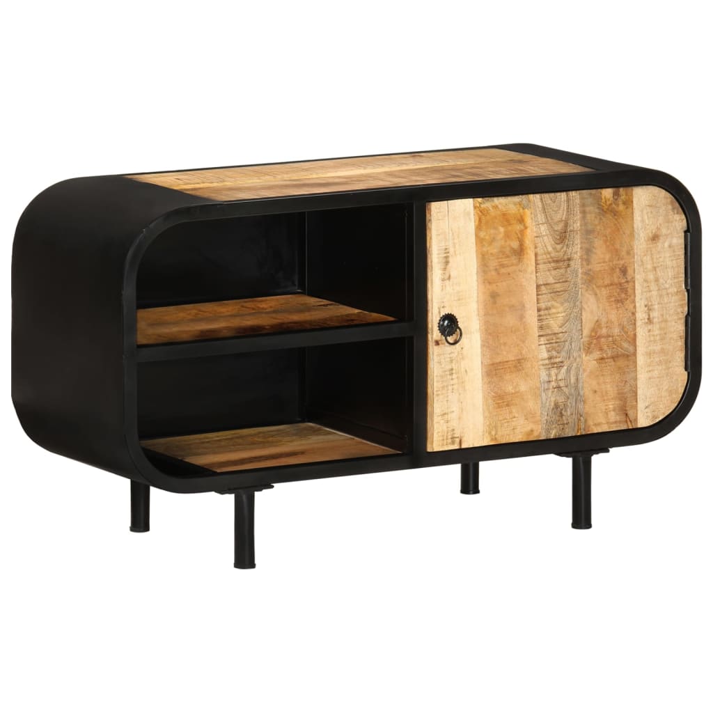 Tv-meubel 90x30x48 cm ruw mangohout