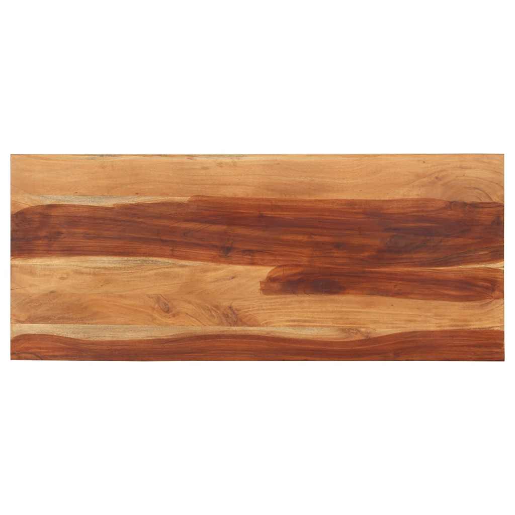 Tafelblad 140x60x(2,5-2,7) cm massief acaciahout is nu te koop bij PeponiXL, paradijselijk wonen!