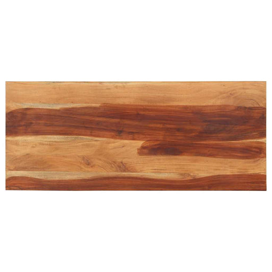 Tafelblad 140x60x(2,5-2,7) cm massief acaciahout is nu te koop bij PeponiXL, paradijselijk wonen!