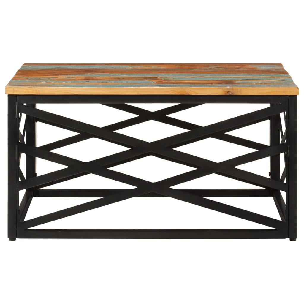 Salontafel 68x68x35 cm massief gerecycled hout is nu te koop bij PeponiXL, paradijselijk wonen!