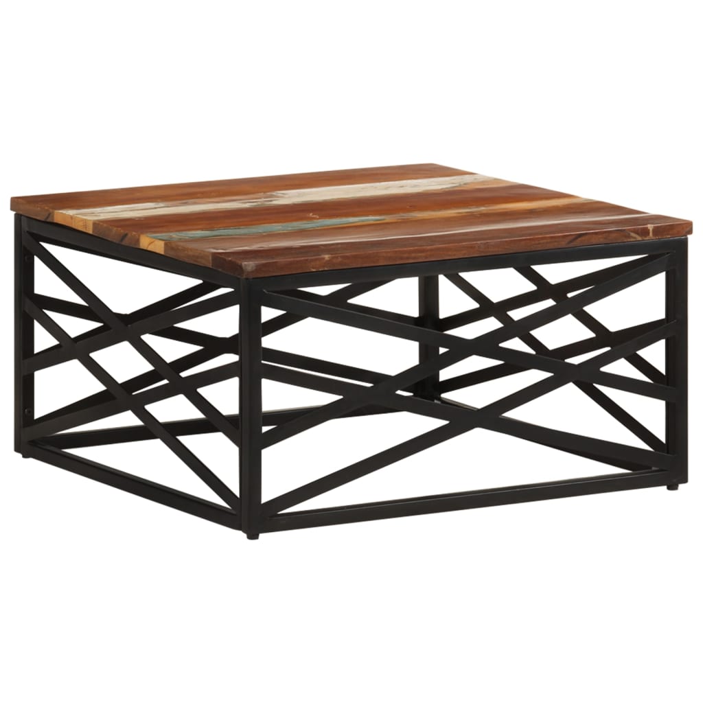 Salontafel 68x68x35 cm massief gerecycled hout is nu te koop bij PeponiXL, paradijselijk wonen!