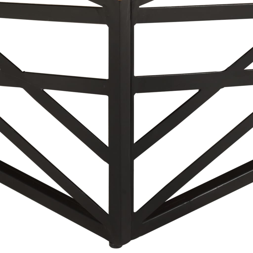 Salontafel 68x68x35 cm massief gerecycled hout is nu te koop bij PeponiXL, paradijselijk wonen!