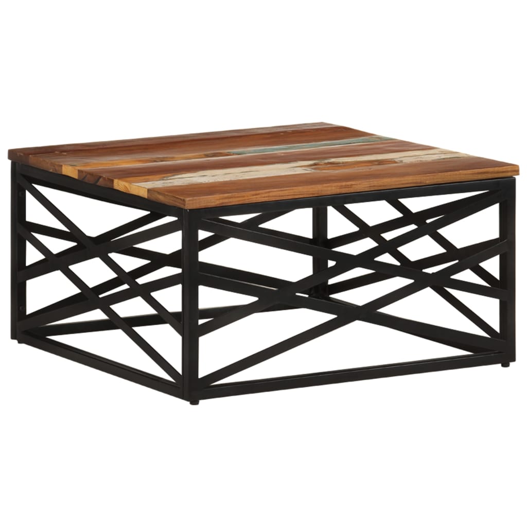 Salontafel 68x68x35 cm massief gerecycled hout is nu te koop bij PeponiXL, paradijselijk wonen!