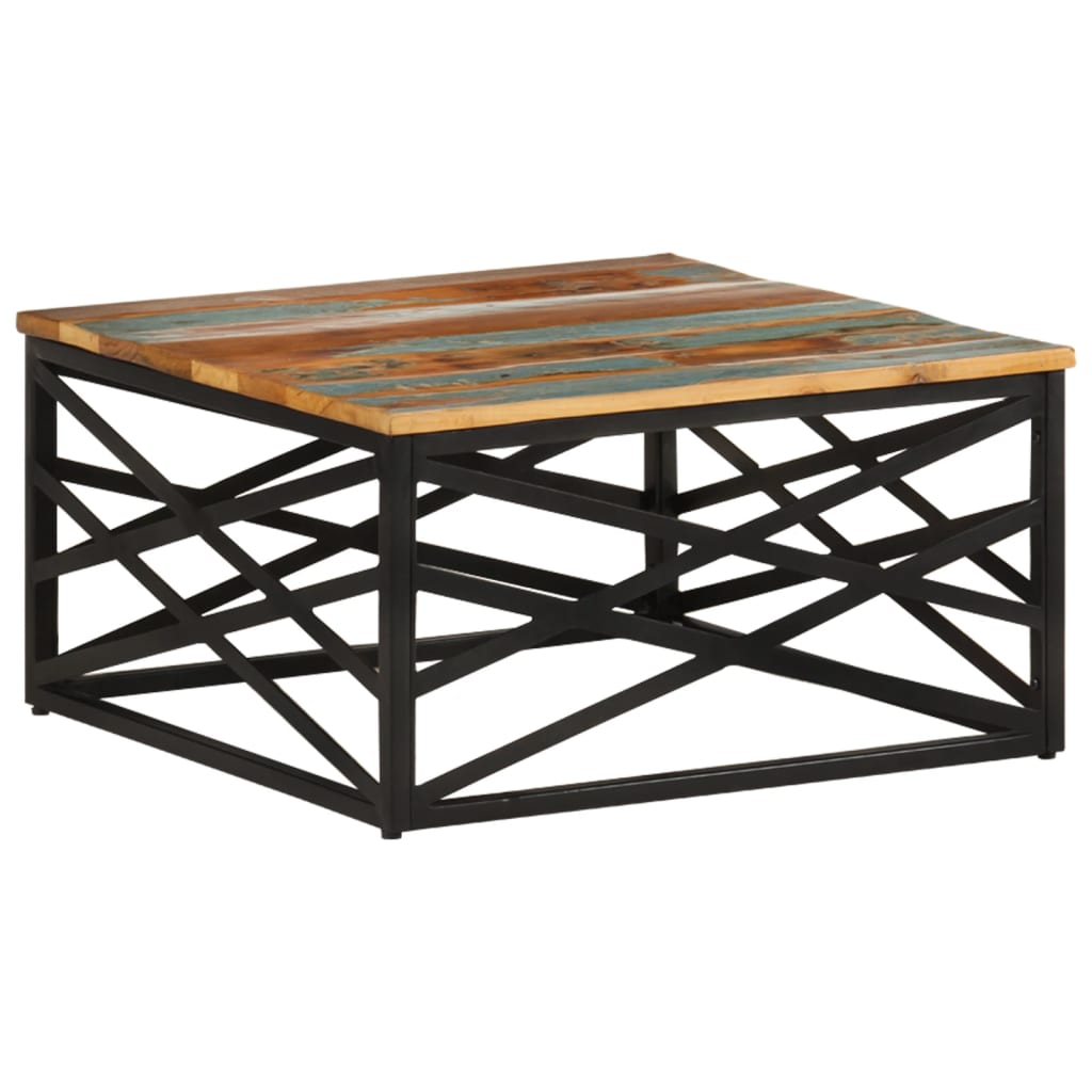 Salontafel 68x68x35 cm massief gerecycled hout is nu te koop bij PeponiXL, paradijselijk wonen!