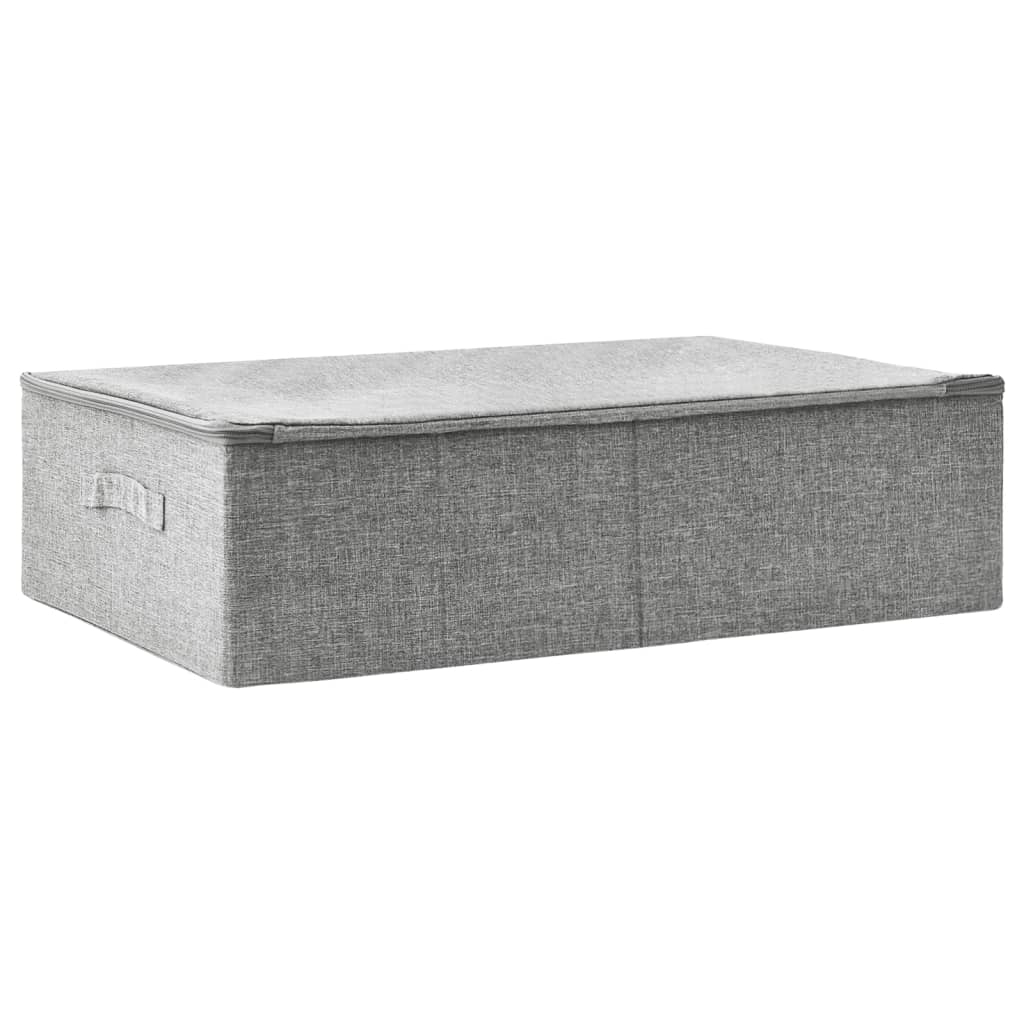 Opbergbox 70x40x18 cm stof grijs is nu te koop bij PeponiXL, paradijselijk wonen!
