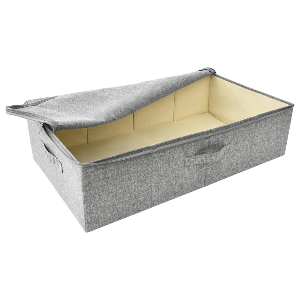 Opbergbox 70x40x18 cm stof grijs is nu te koop bij PeponiXL, paradijselijk wonen!