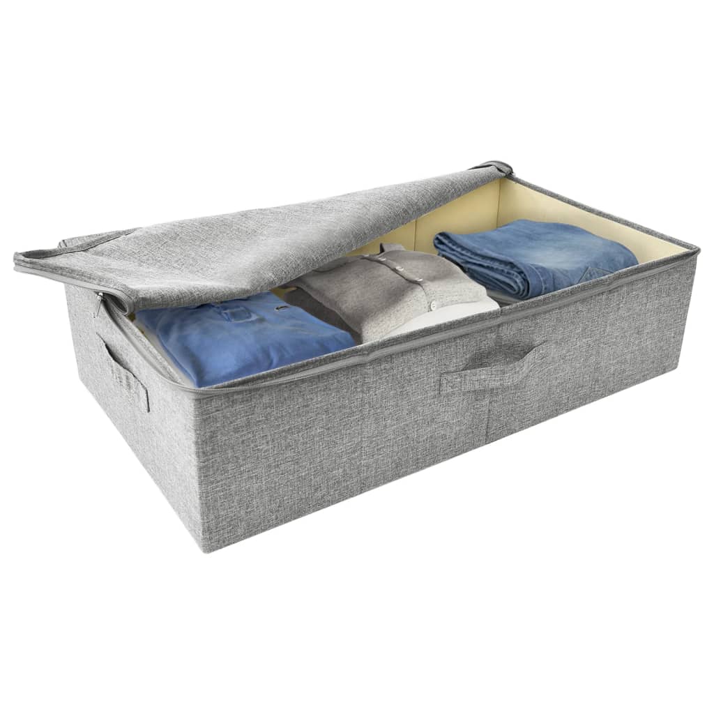 Opbergbox 70x40x18 cm stof grijs is nu te koop bij PeponiXL, paradijselijk wonen!