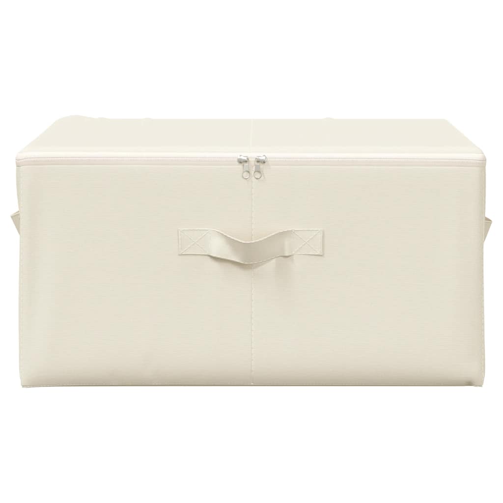 Opbergboxen 2 st 43x34x23 cm stof crèmekleurig is nu te koop bij PeponiXL, paradijselijk wonen!