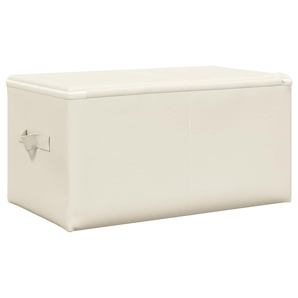Opbergboxen 2 st 43x34x23 cm stof crèmekleurig is nu te koop bij PeponiXL, paradijselijk wonen!