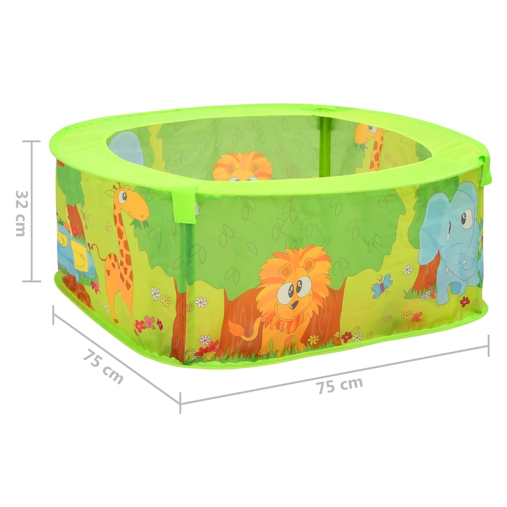 Ballenbak voor kinderen met 50 ballen 75x75x32 cm is nu te koop bij PeponiXL, paradijselijk wonen!