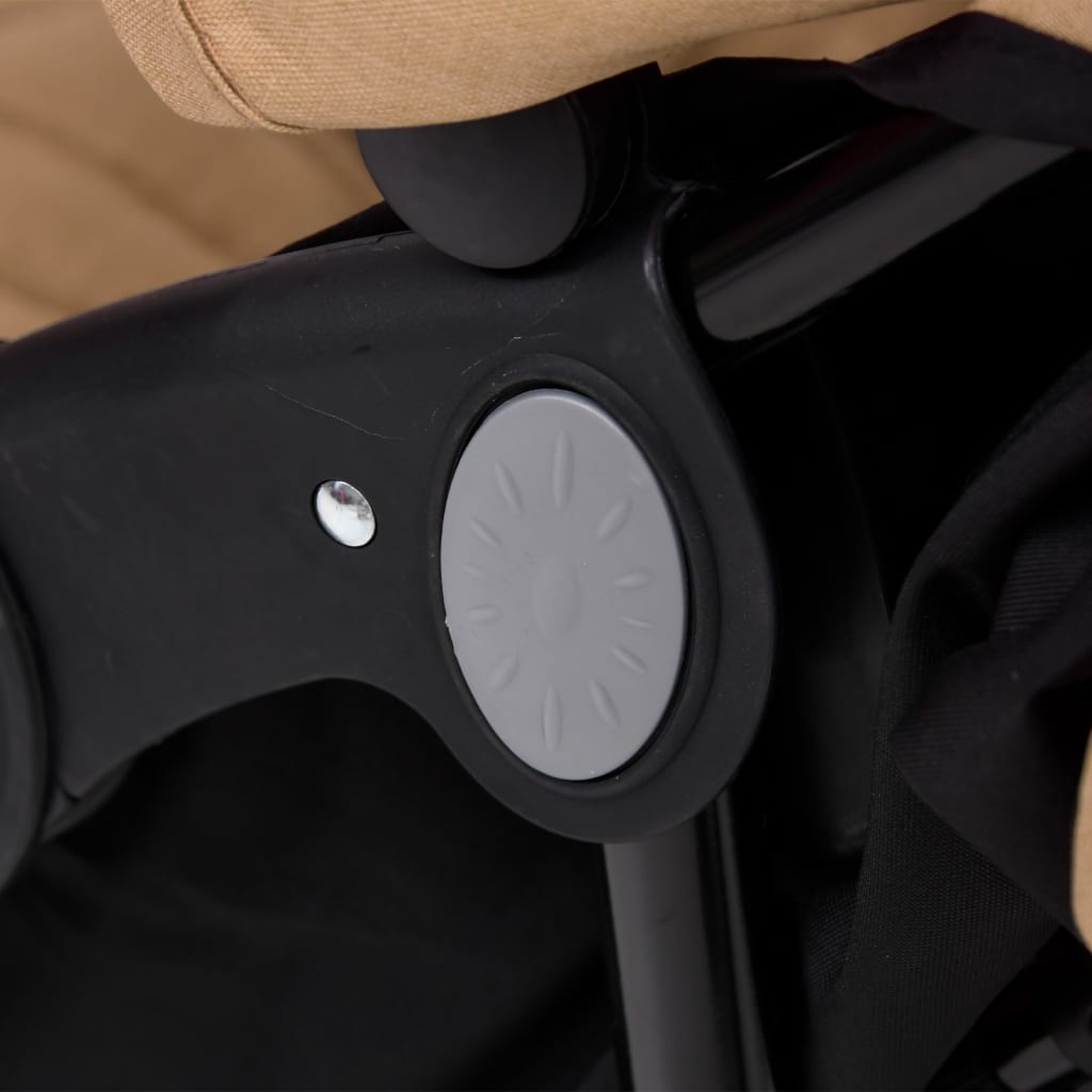 Tweelingkinderwagen staal taupe is nu te koop bij PeponiXL, paradijselijk wonen!