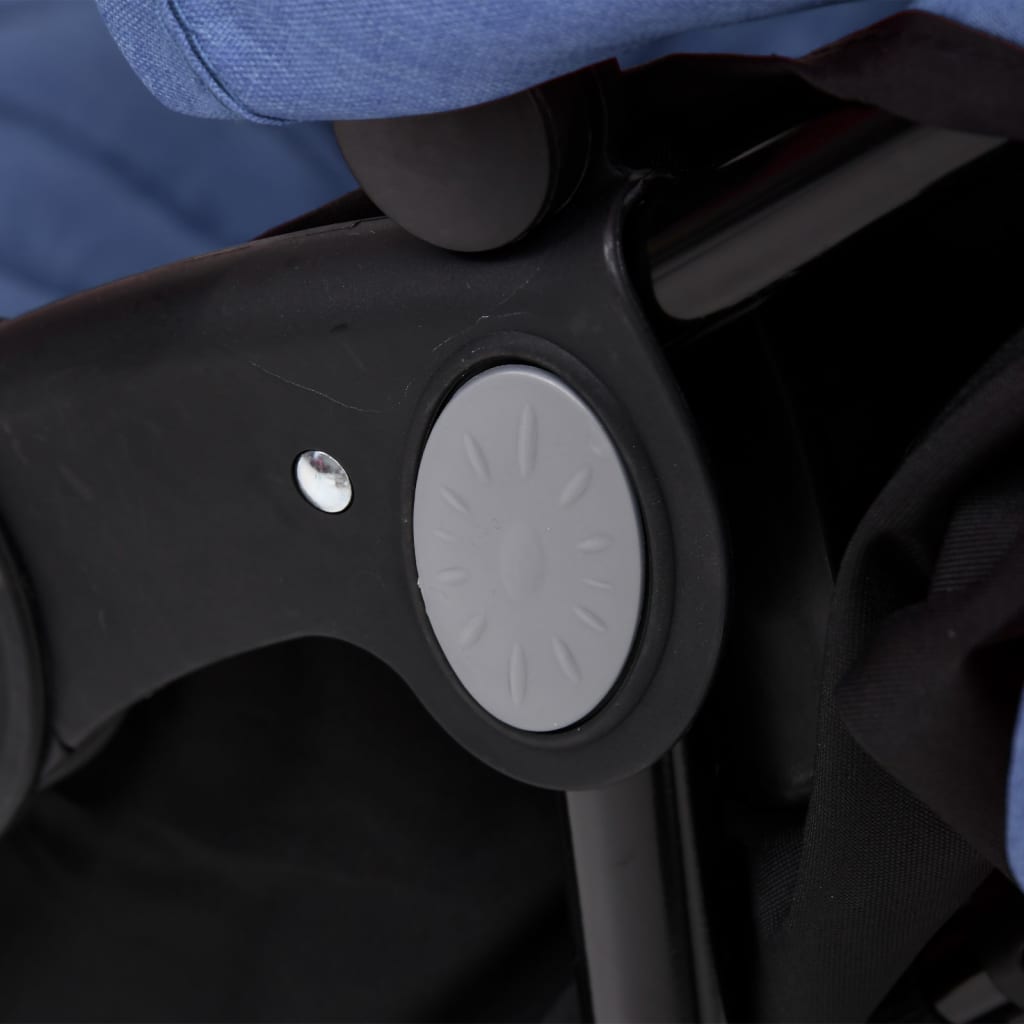 Tweelingkinderwagen staal marineblauw is nu te koop bij PeponiXL, paradijselijk wonen!